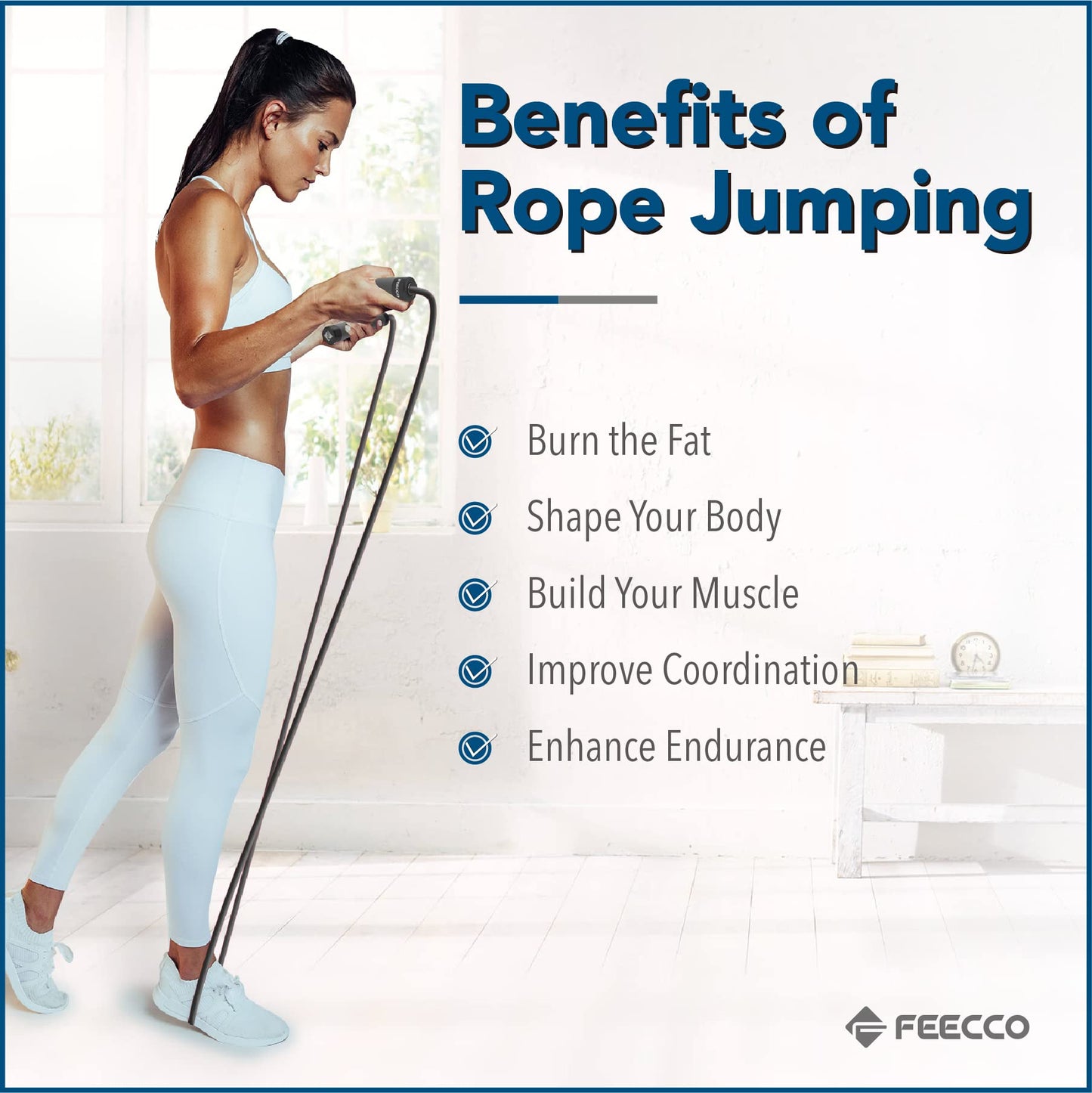 FEECCO BurnoX Weighted Jump Ropes