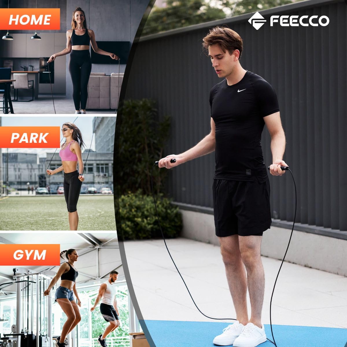 FEECCO BurnoX Weighted Jump Ropes