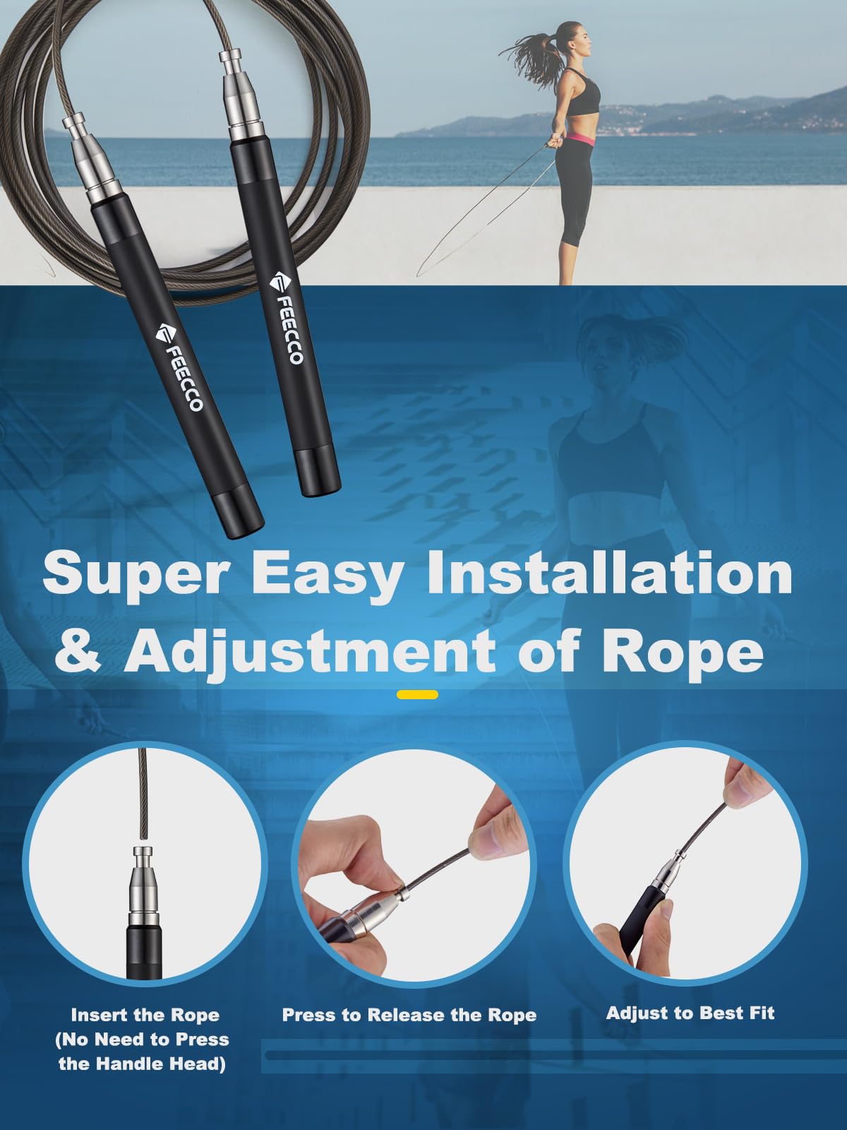 FEECCO Agile Pro Speed Jump Rope